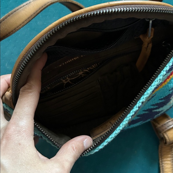 STS Ranchwear Mojave Sky Crossbody Bag - Blue and Brown - Picture 4 of 9